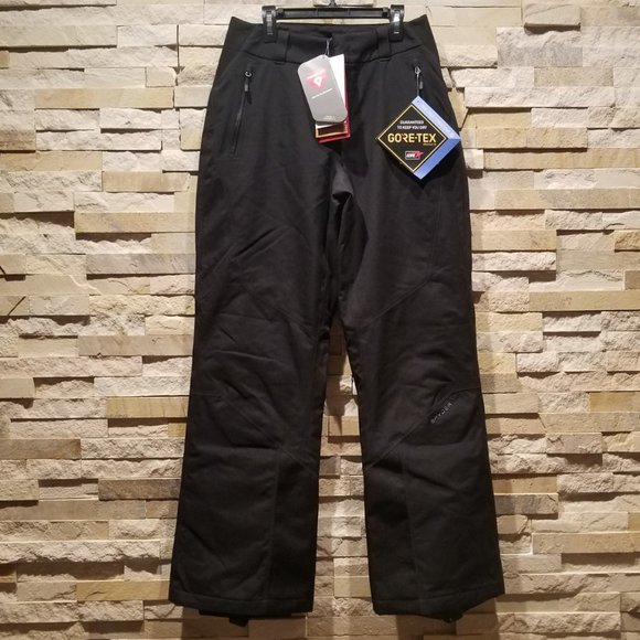 NEW Spyder Womens 10 Black Ski Snow Snowboard Winter Pants Suit Snowsuit NWT Bib